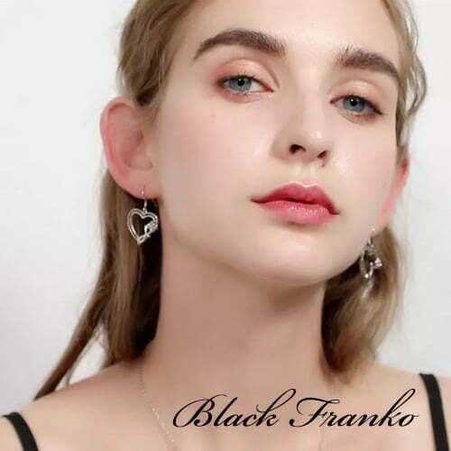 Kolczyki s24 Platerowane Platyną CZ / Spinel - obrazek 4