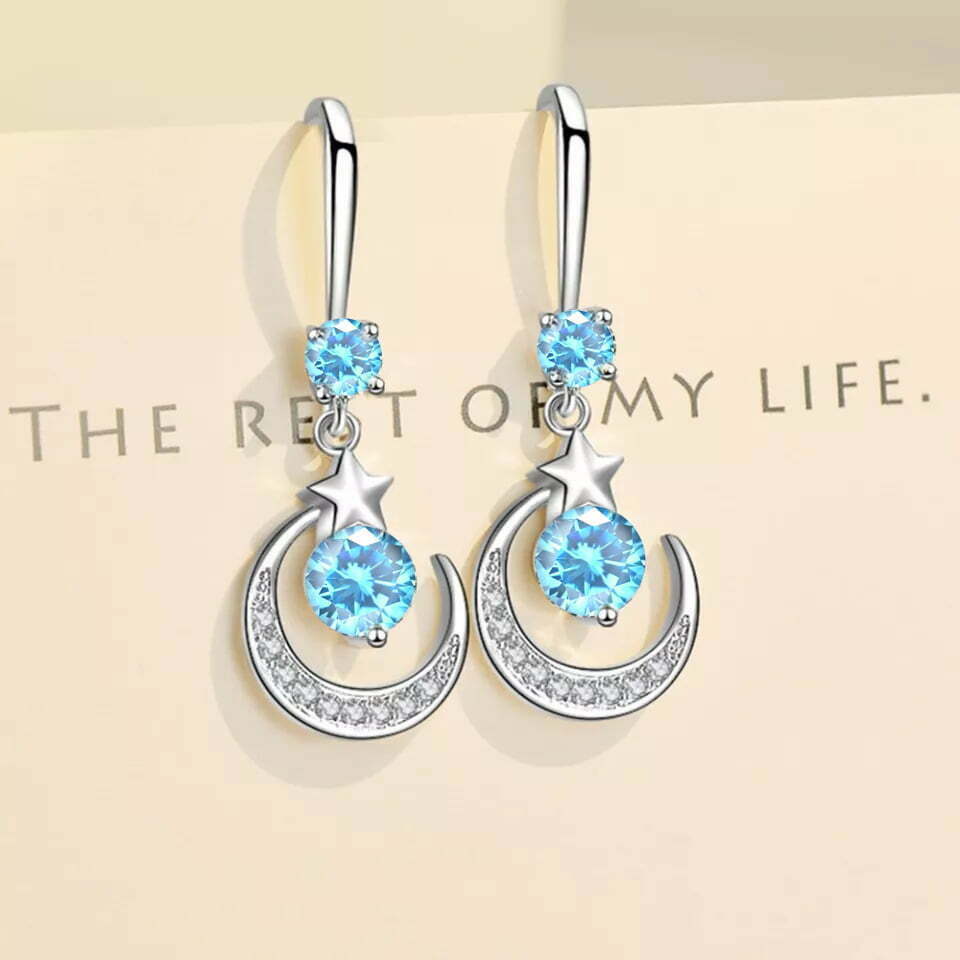 Kolczyki K22 próba sr.925 cyrkonie - obrazek 3