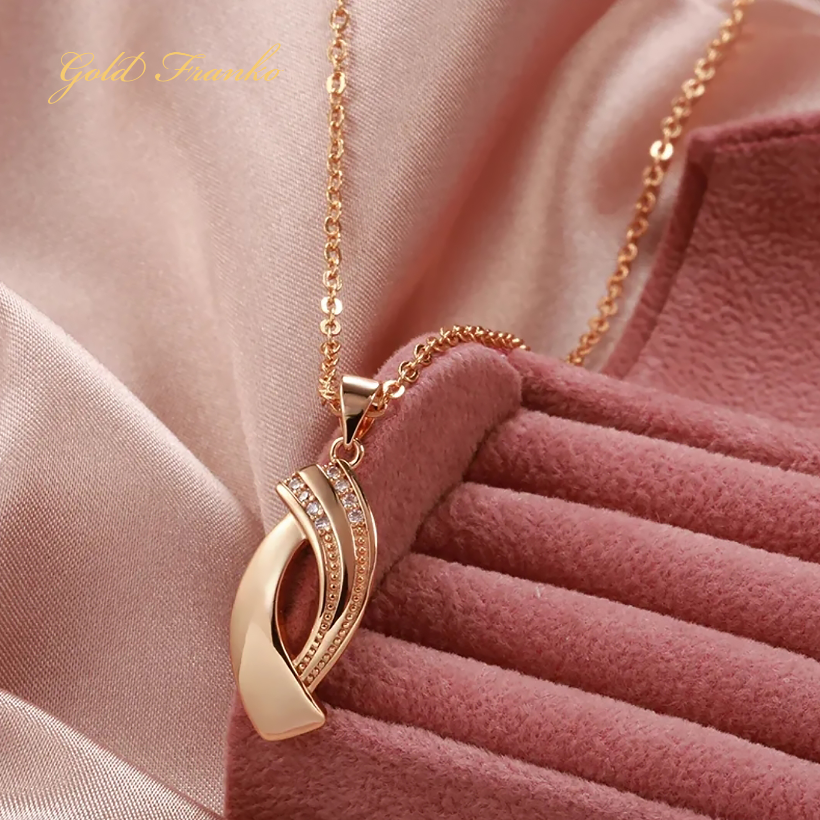 Naszyjnik NG03 585RG Gold Franko - obrazek 2