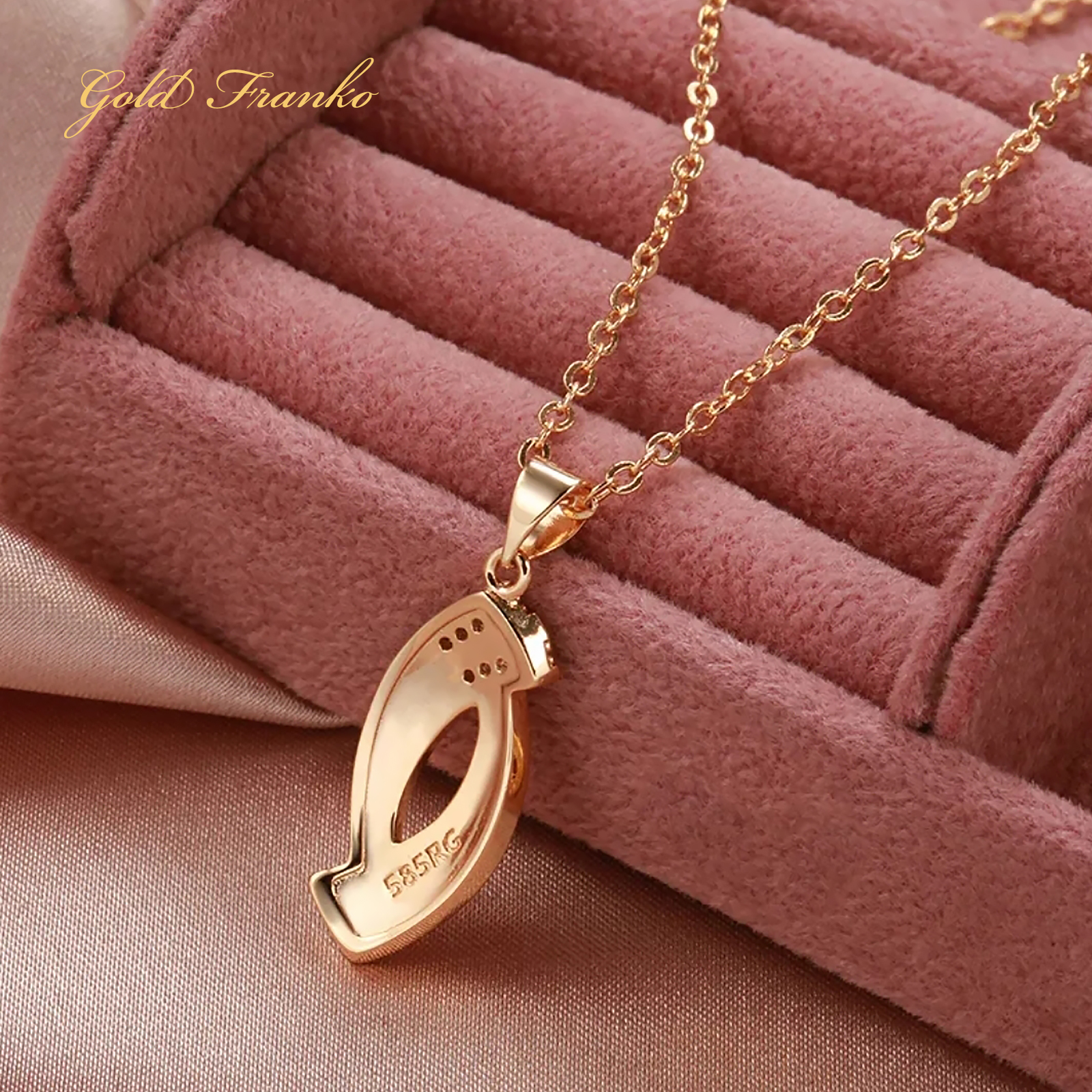 Naszyjnik NG03 585RG Gold Franko - obrazek 3