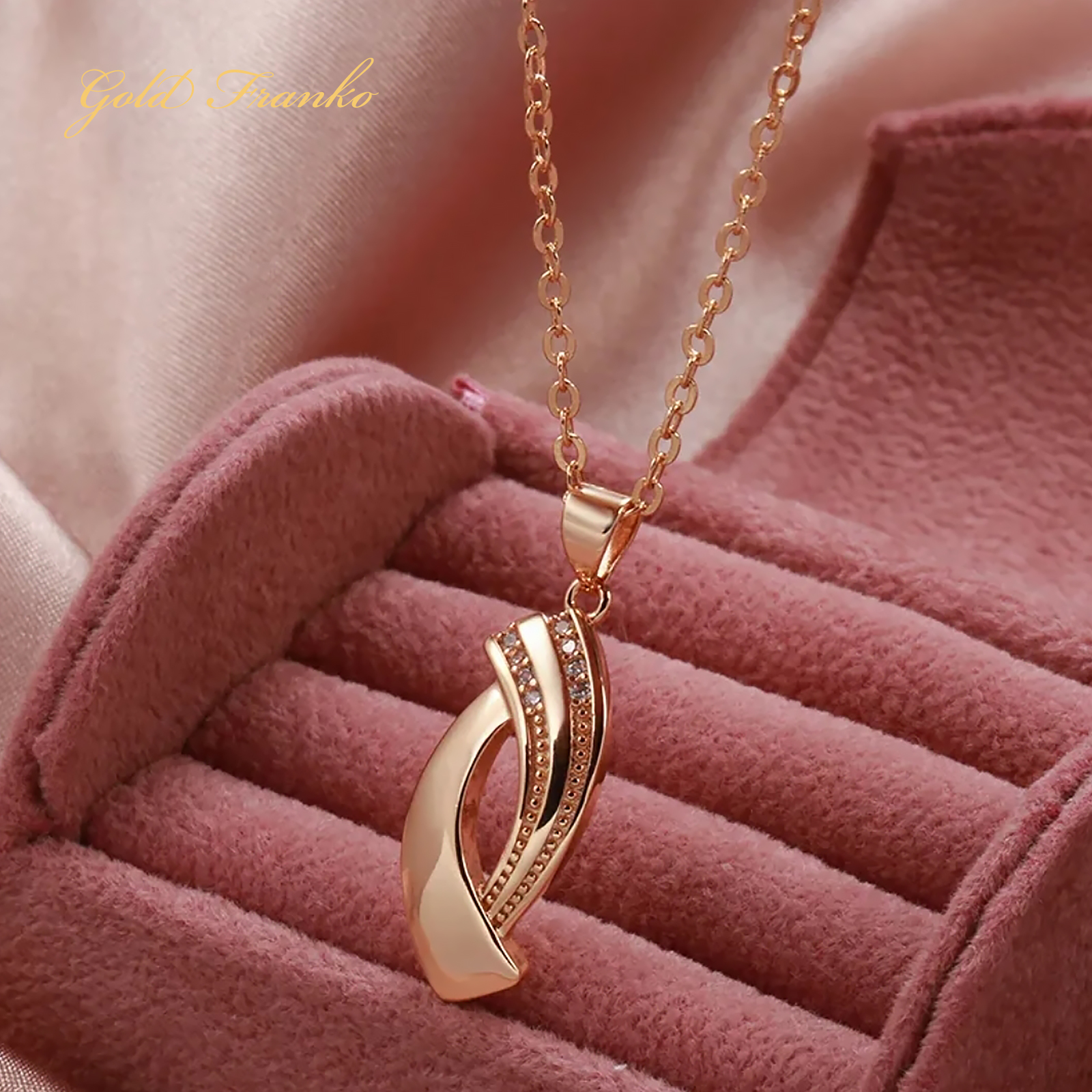 Naszyjnik NG03 585RG Gold Franko - obrazek 4