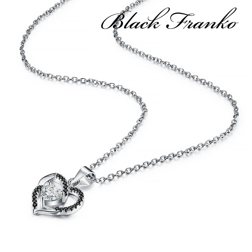 Naszyjnik s15 Platerowany Platyną CZ / Spinel - Franko - obrazek 2
