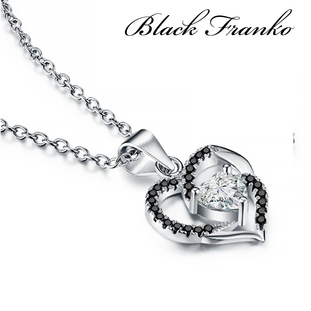 Naszyjnik s15 Platerowany Platyną CZ / Spinel - Franko - obrazek 3