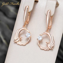 Kolczyki GF100 585RG Gold Franko