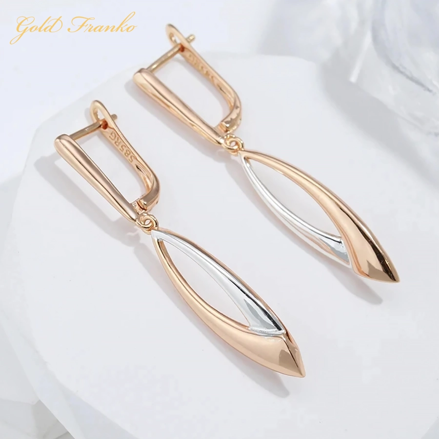 Kolczyki GF95 585RG Gold Franko - obrazek 4