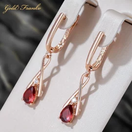 Kolczyki GF96 585RG Gold Franko