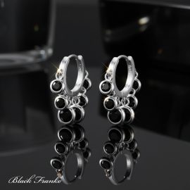 Kolczyki s49 Platerowane Platyną CZ / Spinel