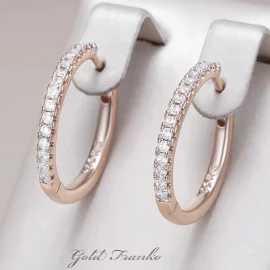 Kolczyki GF118 585RG Gold Franko