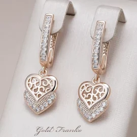 Kolczyki GF128 585RG Gold Franko