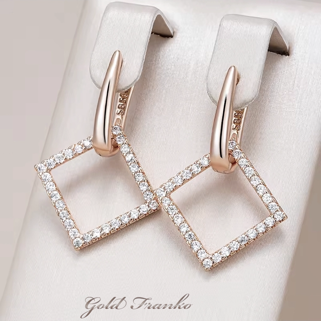 Kolczyki GF131 585RG Gold Franko