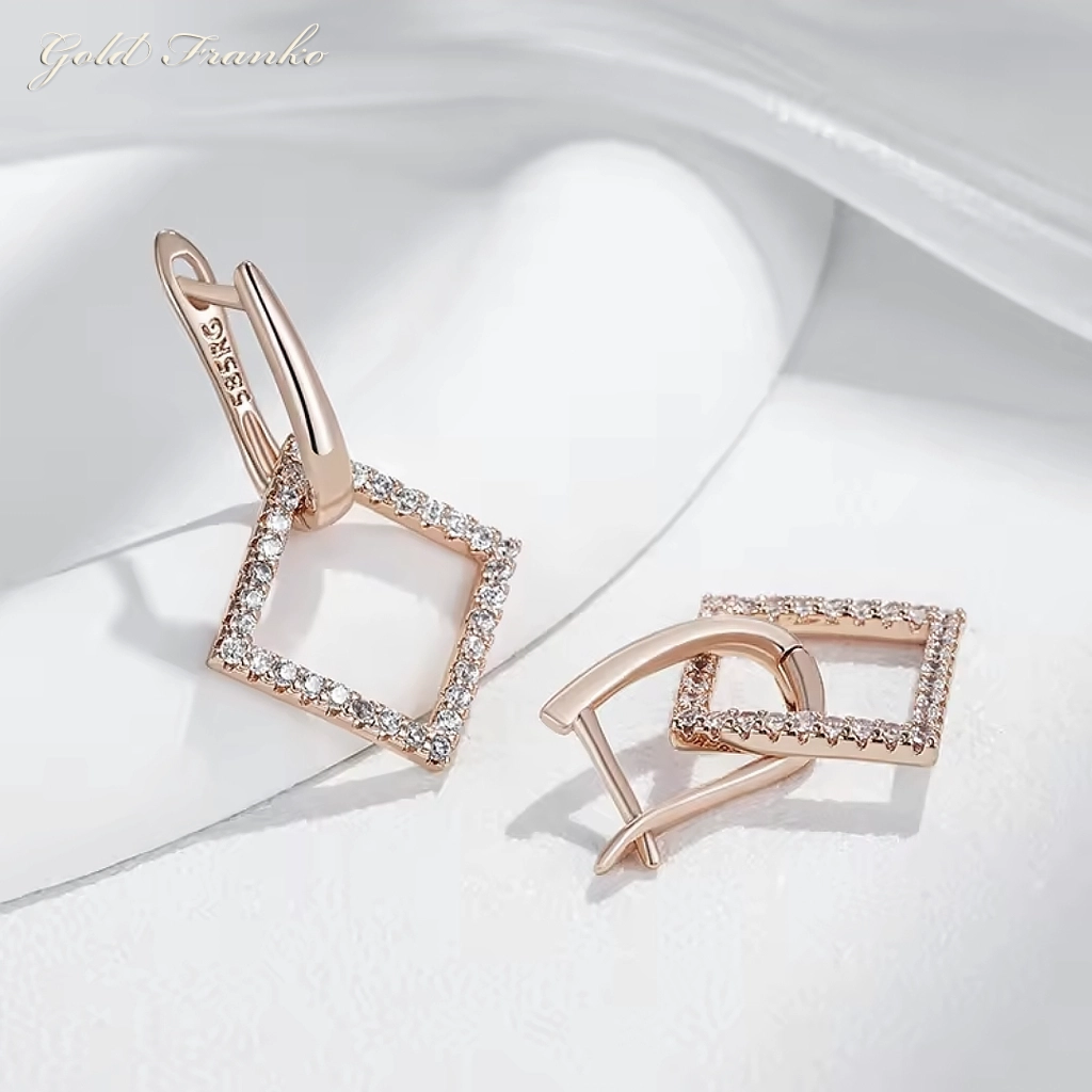 Kolczyki GF131 585RG Gold Franko - obrazek 3