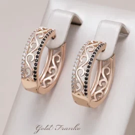 Kolczyki GF135 585RG Gold Franko
