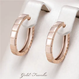 Kolczyki GF137 585RG Gold Franko