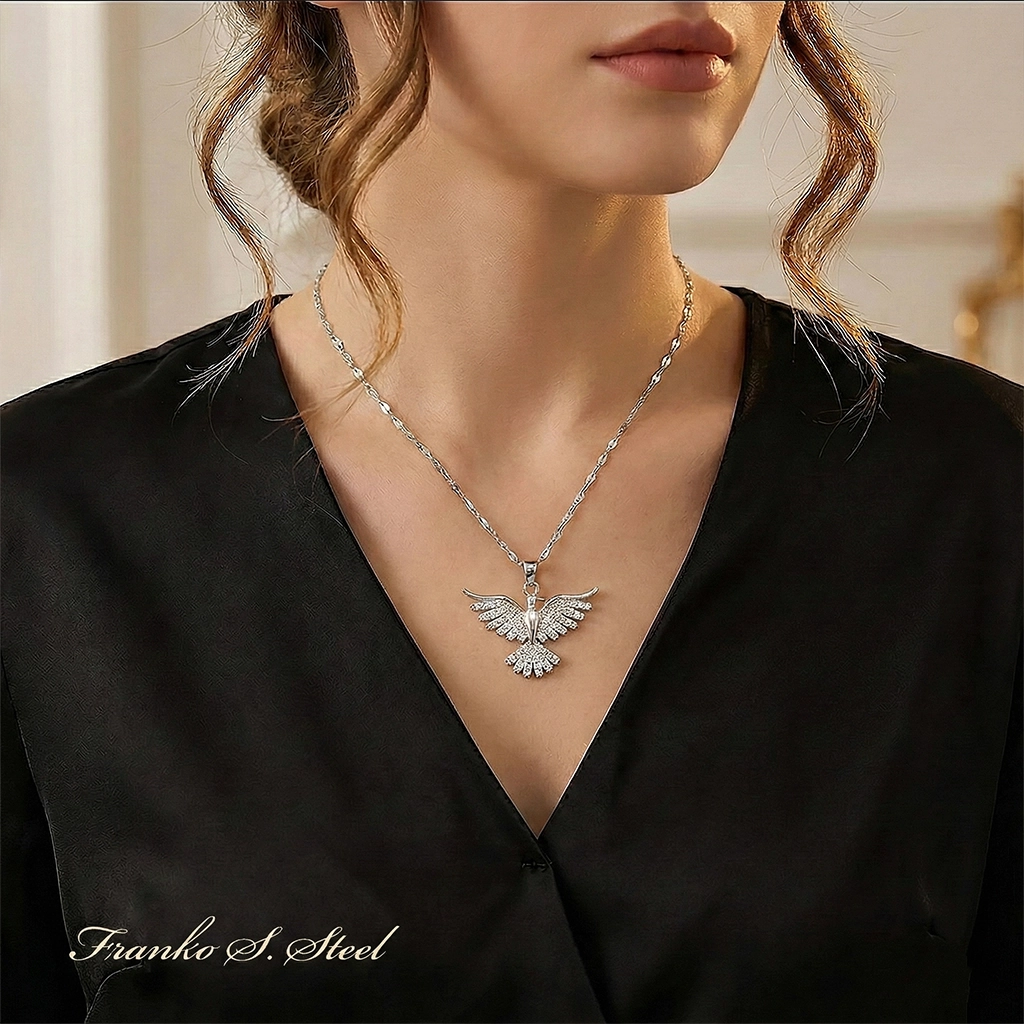 Naszyjnik srebrny NSN01B Stal Chirurgiczna 316L - obrazek 3