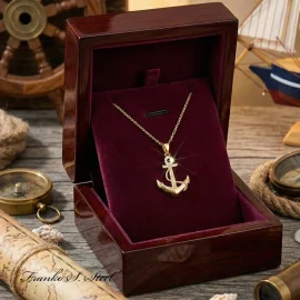 Naszyjnik złoty NSN08 Stal Chirurgiczna 316L