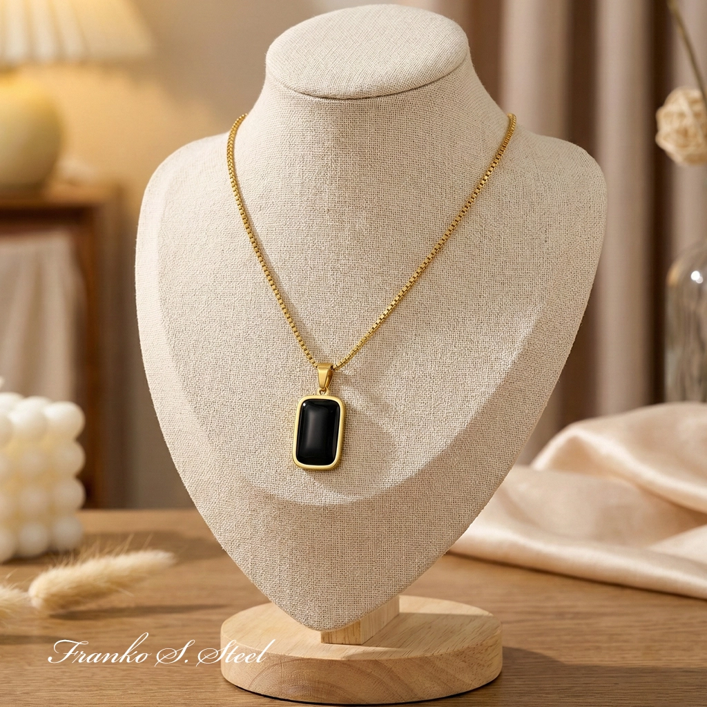 Naszyjnik złoty NSN14 Stal Chirurgiczna 316L - obrazek 4