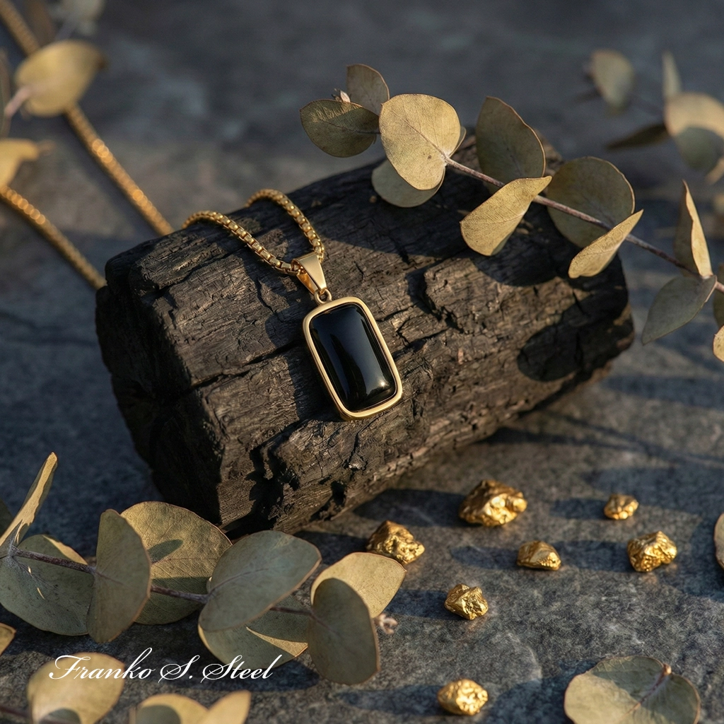 Naszyjnik złoty NSN14 Stal Chirurgiczna 316L - obrazek 5